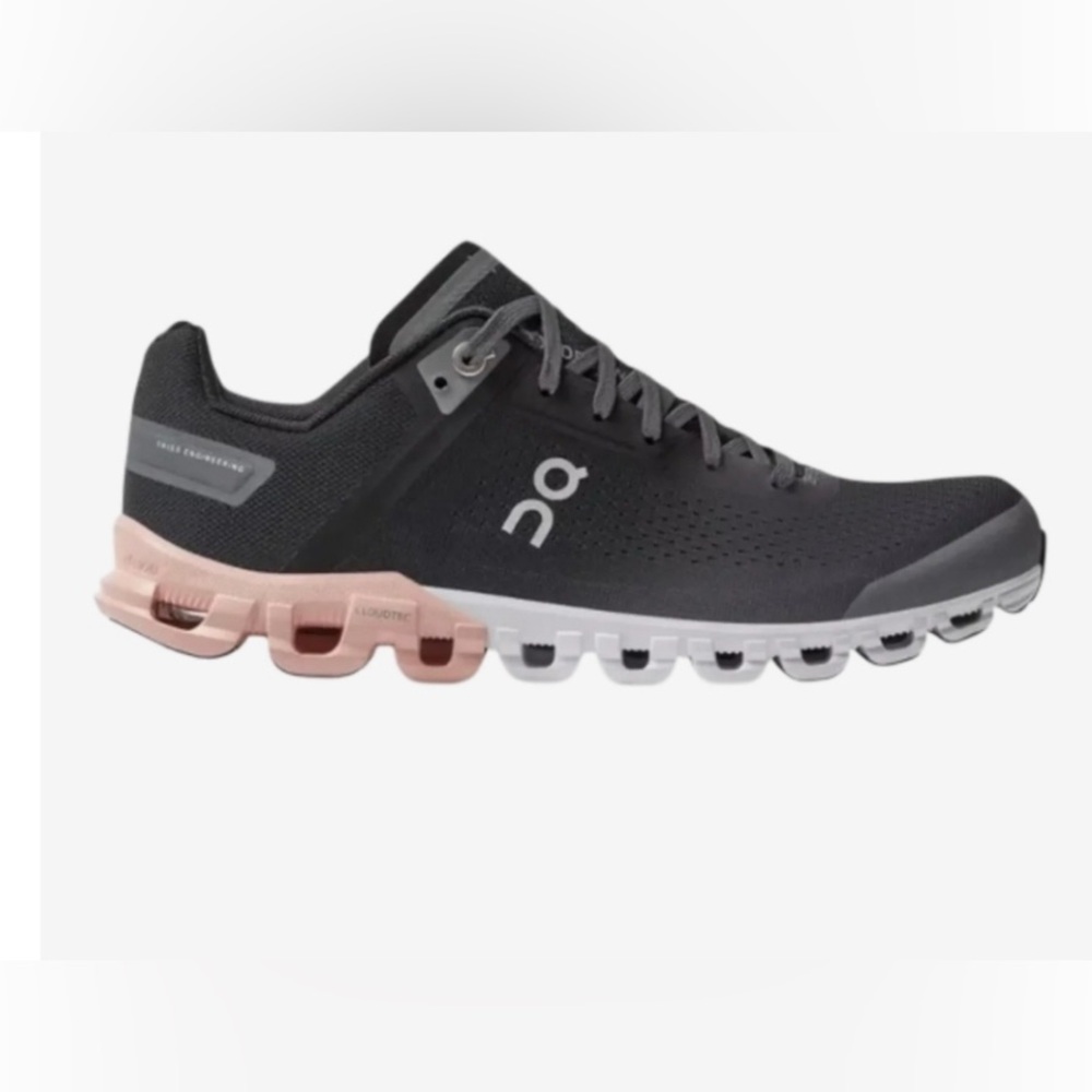 On Women's Cloudflow Running Shoe in Rock/Rose  Sz: 10